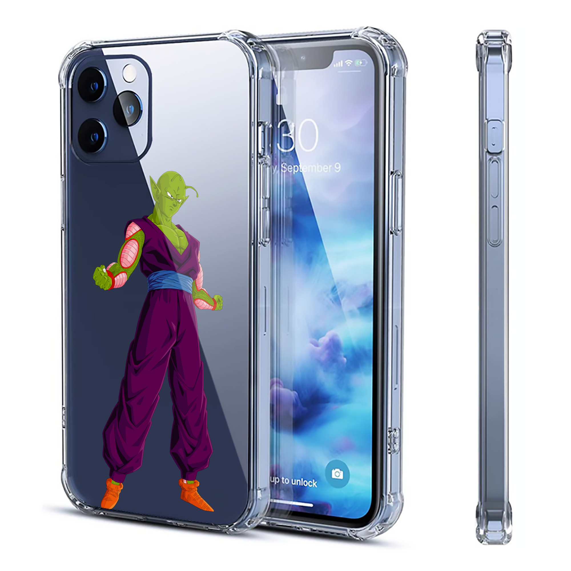 （画像用） ドラゴンボール ピッコロ DRAGON BALL Piccolo 【iPhone 12シリーズ対応】透明スマホケース（クリアソフトケース）